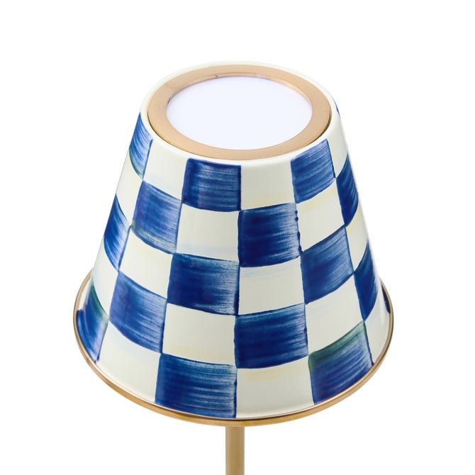 Royal Check LED Rechargeable Cafe Table Lamp image number 2