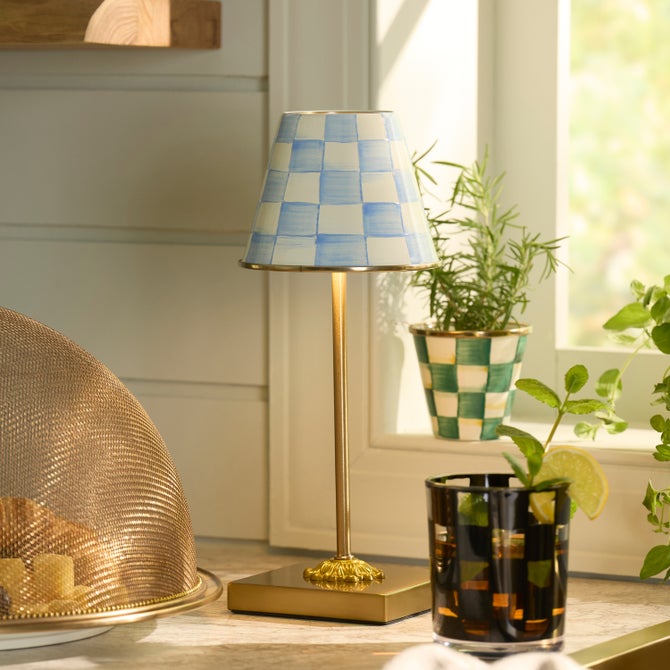 Sky Check LED Rechargeable Cafe Table Lamp image number 1