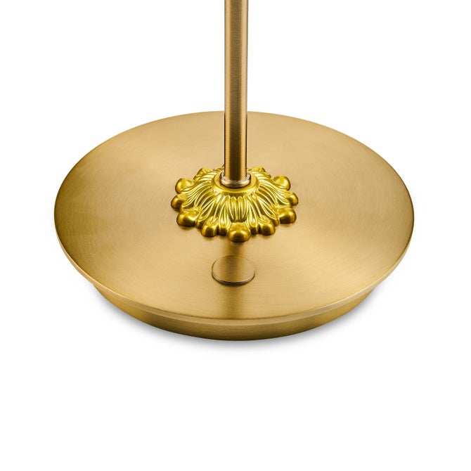 Violet Check LED Rechargeable Disk Table Lamp image number 4