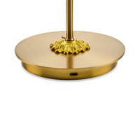 Sterling Check LED Rechargeable Dome Table Lamp