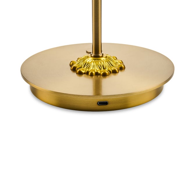 Sterling Check LED Rechargeable Dome Table Lamp image number 2