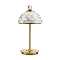 Sterling Check LED Rechargeable Dome Table Lamp
