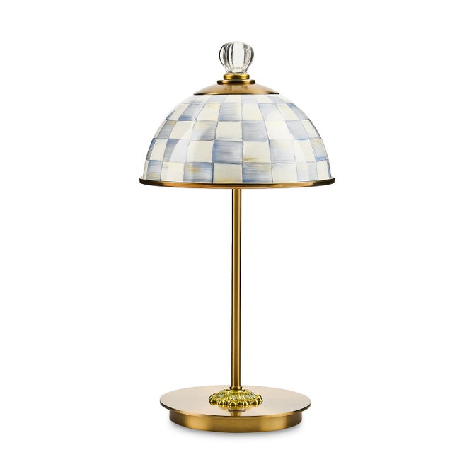 Sterling Check LED Rechargeable Dome Table Lamp image number 0