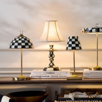 Courtly Check Candlestick Lamp