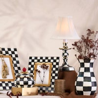 Courtly Check Candlestick Lamp