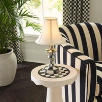 Courtly Check Candlestick Lamp