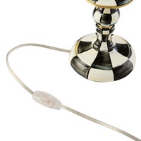 Courtly Check Candlestick Lamp