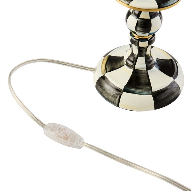 Courtly Check Candlestick Lamp image number 5