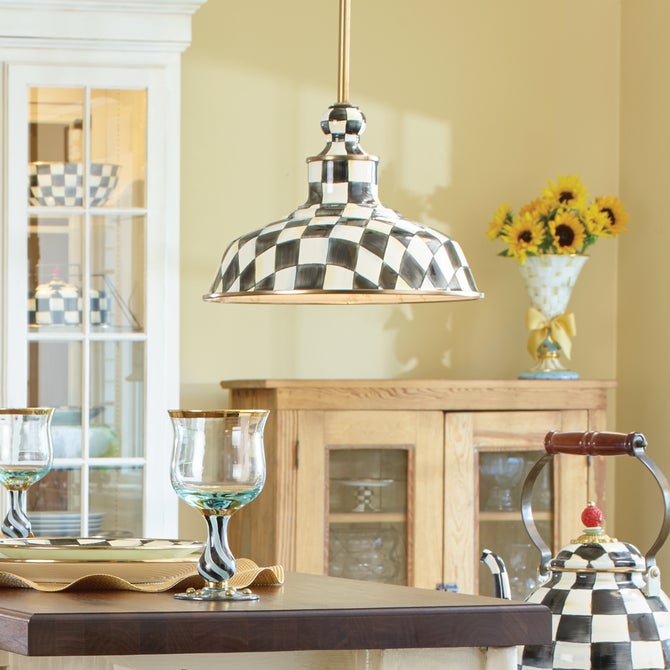 Courtly Check 12" Barn Pendant Lamp image number 2