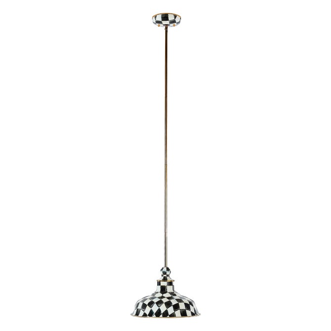 Courtly Check 12" Barn Pendant Lamp image number 8
