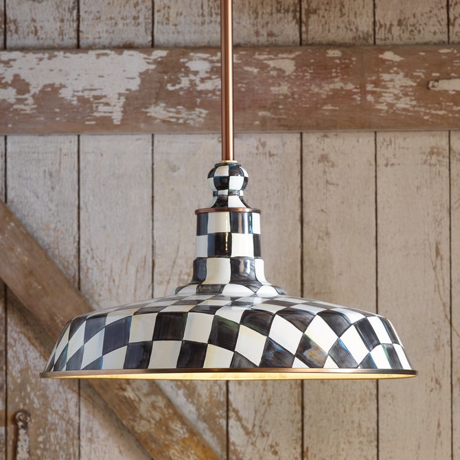 Courtly Check 18" Barn Pendant Lamp image number 6