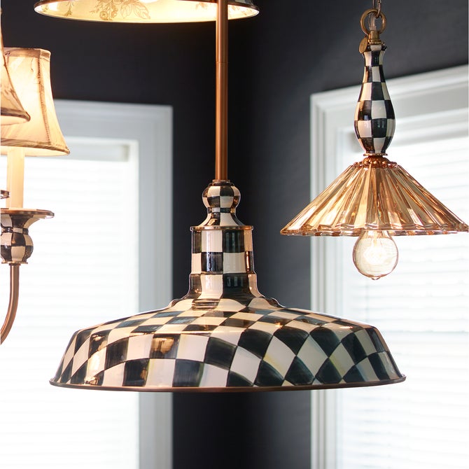Courtly Check 18" Barn Pendant Lamp image number 4