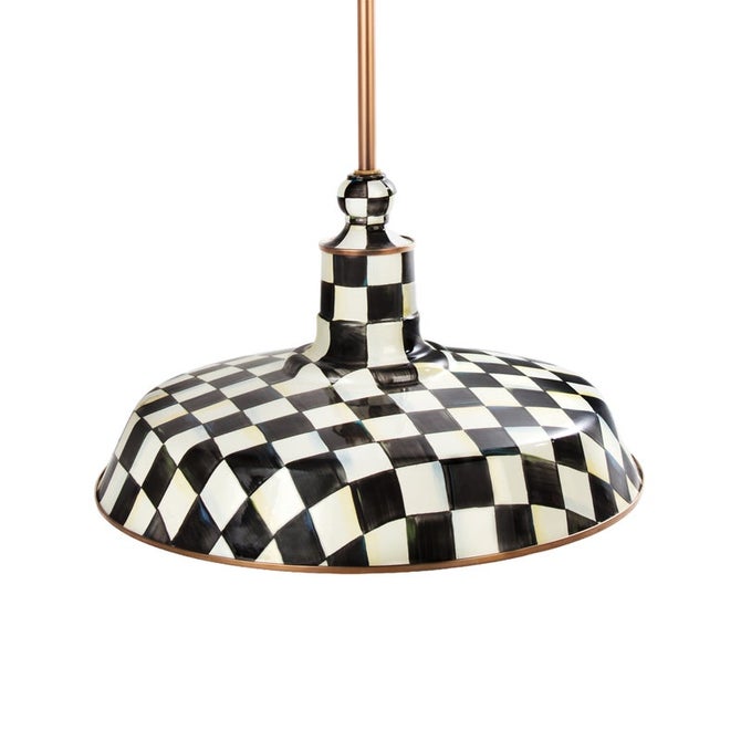 Courtly Check 18" Barn Pendant Lamp image number 0