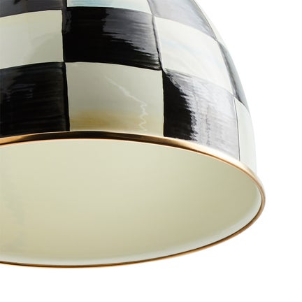 Courtly Check 8" Dome Pendant Lamp