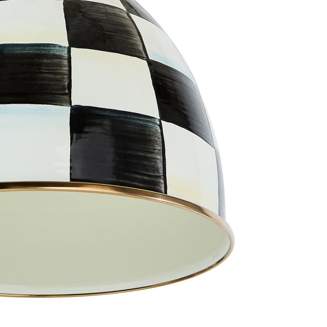 Courtly Check 8" Dome Pendant Lamp image number 3