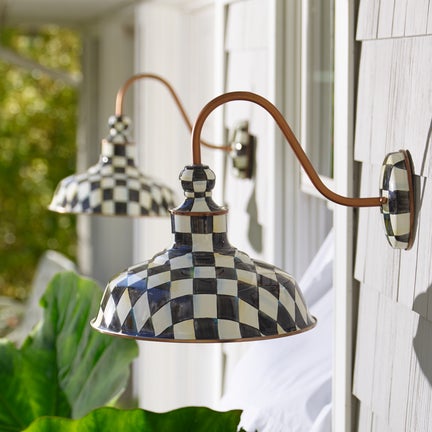 Courtly Check 12" Barn Sconce