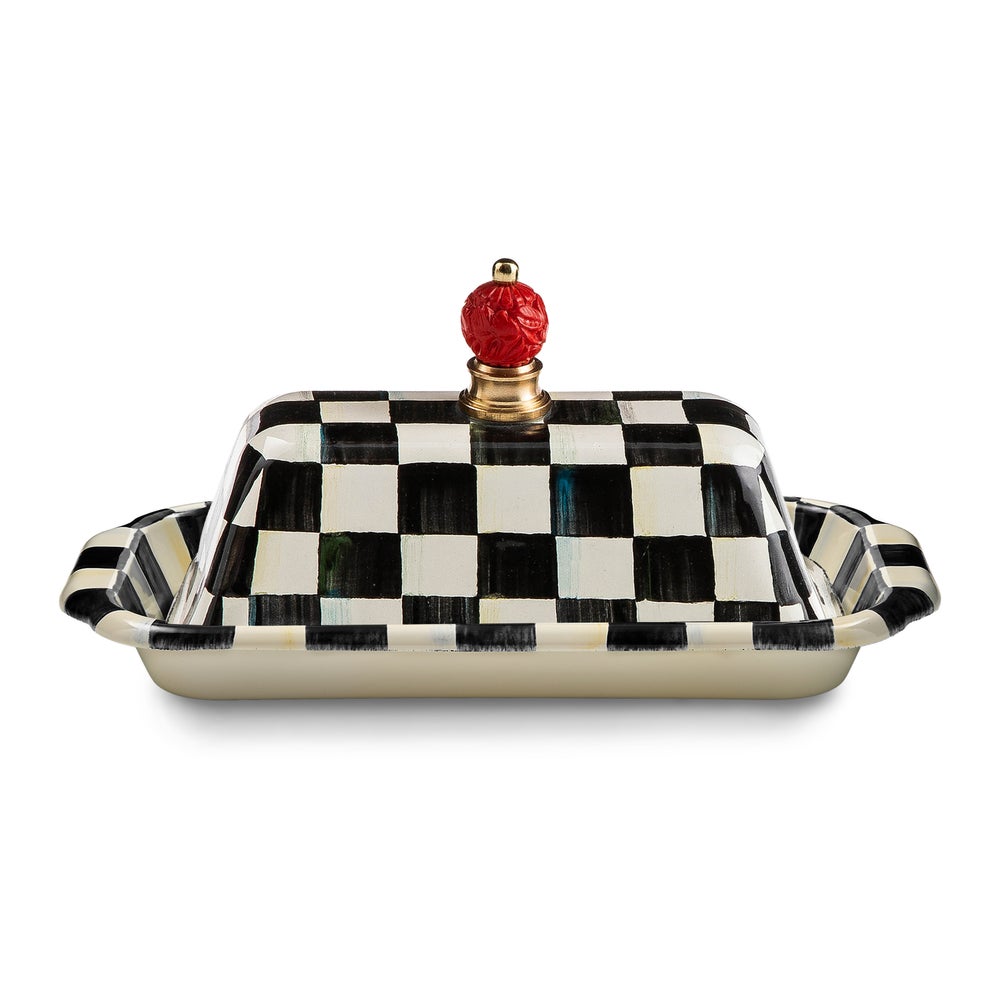 Emerald Check Butter Box - Courtly Check mackenzie-childs Panama imagen 1