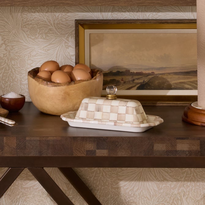 Mocha Check Butter Box image number 6