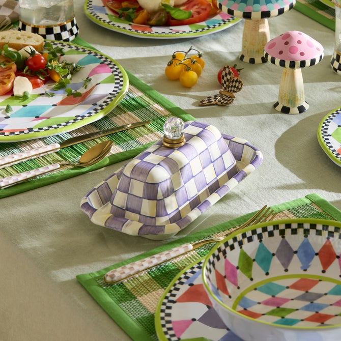 Violet Check Butter Box image number 7