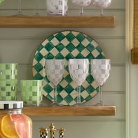 Emerald Check Enamel Dinnerware