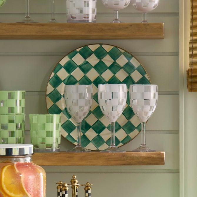 Emerald Check Enamel Dinnerware image number 9