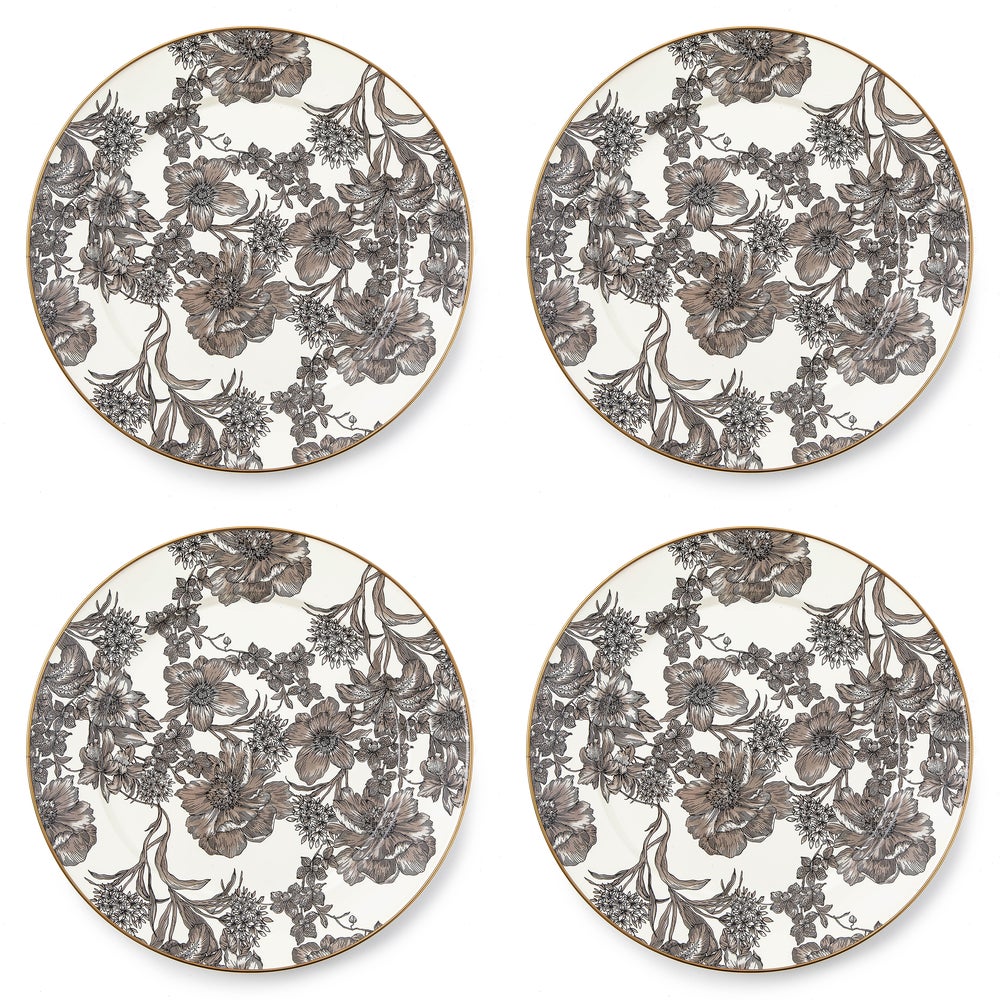 English Garden Dinnerware, Set of 4 - Sterling English Garden, Charger, Set of 4 mackenzie-childs Panama imagen 1