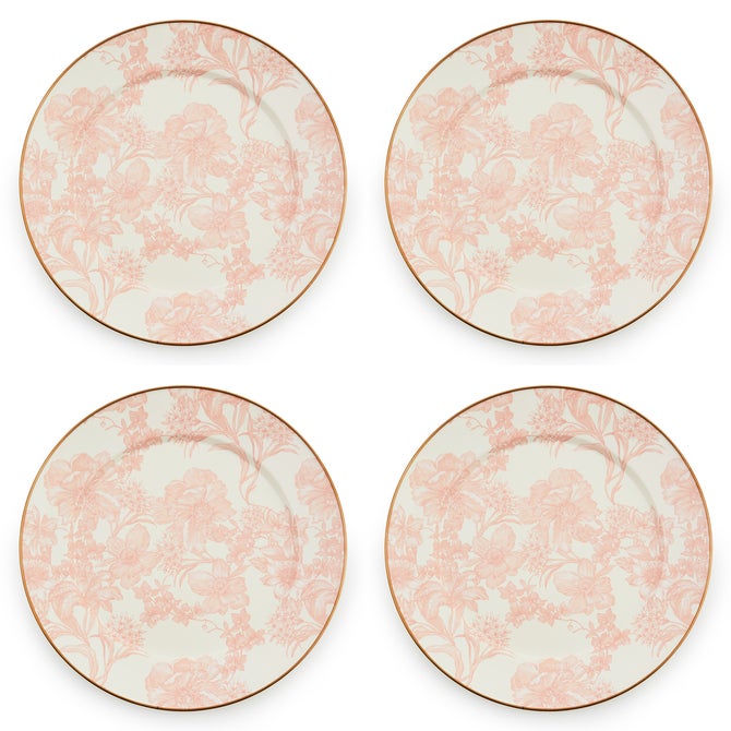 Rosy English Garden Chargers, Set of 4 image number 0