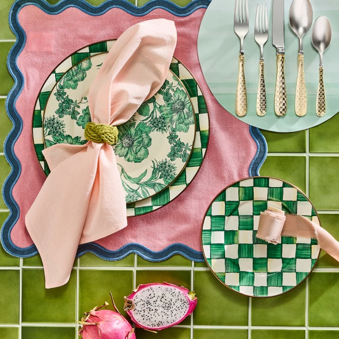 Emerald English Garden Enamel Dinnerware image number 3