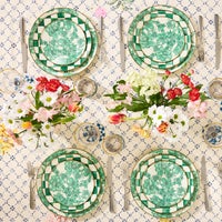 Emerald English Garden Enamel Dinnerware