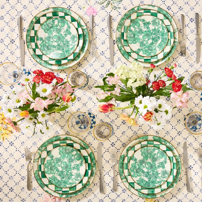 Emerald English Garden Enamel Dinnerware image number 7