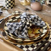 Wild Rose Brown Charger Plate