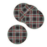 Tartan Black Charger, Set of 4