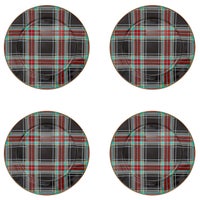 Tartan Black Charger, Set of 4