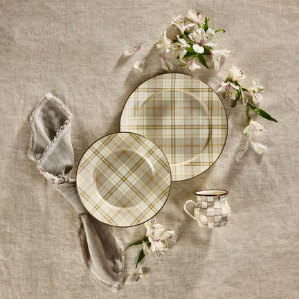 Tartan Latte Charger/Plate