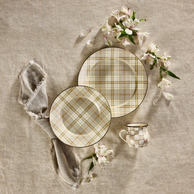 Tartan Latte Charger/Plate image number 1