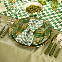Tartan Green Charger Plate