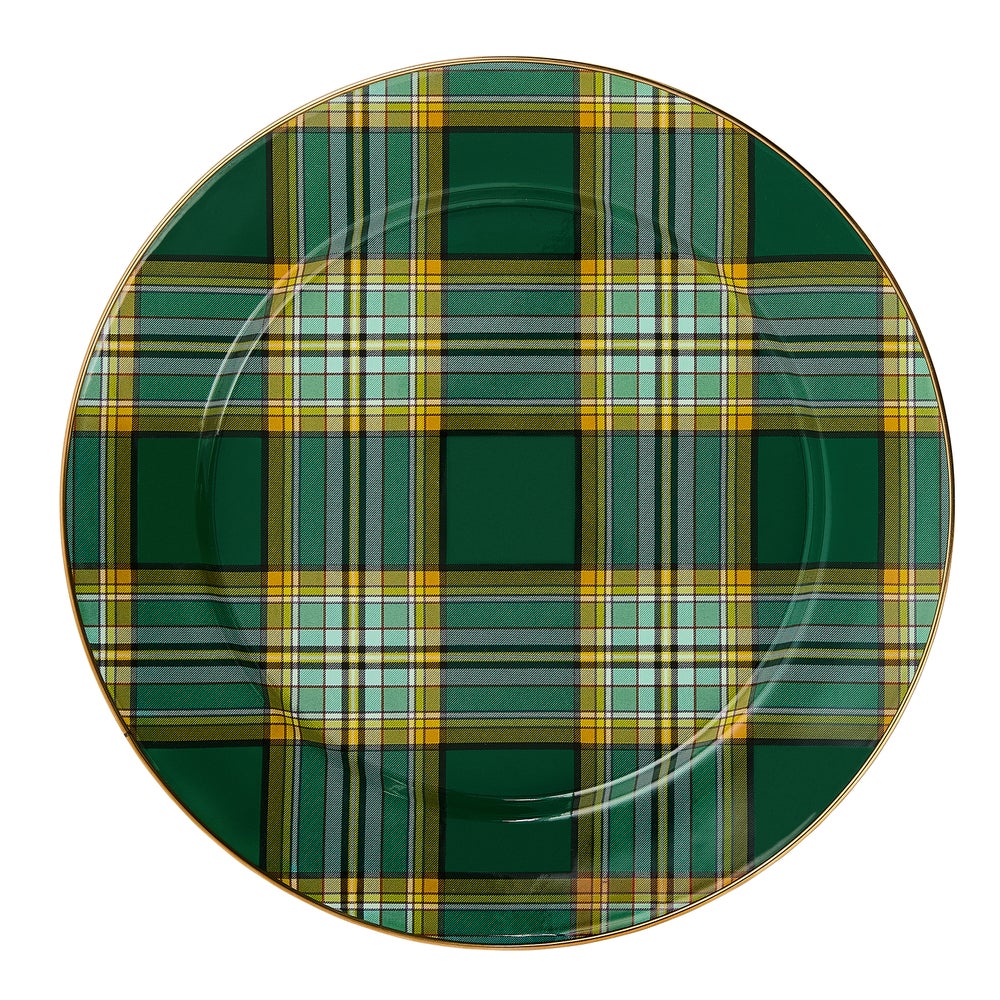 Tartan Green Dinnerware mackenzie-childs Panama imagen 1 Tartan Green Dinnerware mackenzie-childs Panama imagen 1