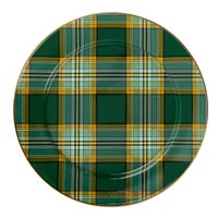 Tartan Green Charger Plate