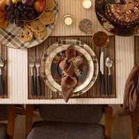 Tartan Mocha Charger Plate