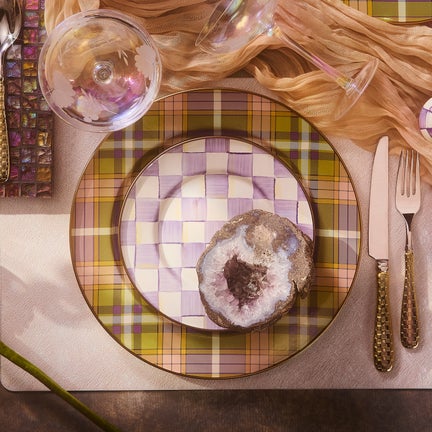 Tartan Violet Charger/Plate