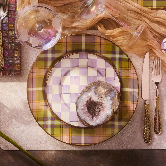 Tartan Violet Charger/Plate image number 1