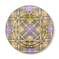 Tartan Violet Charger/Plate