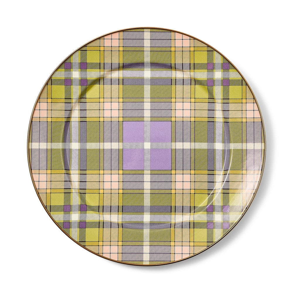 Tartan Violet Charger/Plate mackenzie-childs Panama imagen 1