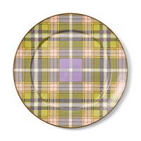 Tartan Violet Charger/Plate