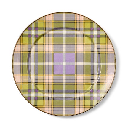 Tartan Violet Charger/Plate
