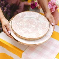 Rosy Check Charger/Plate