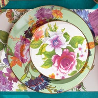 Green Flower Market Charger/Plate
