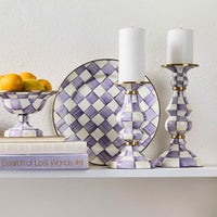 Violet Check Dinnerware