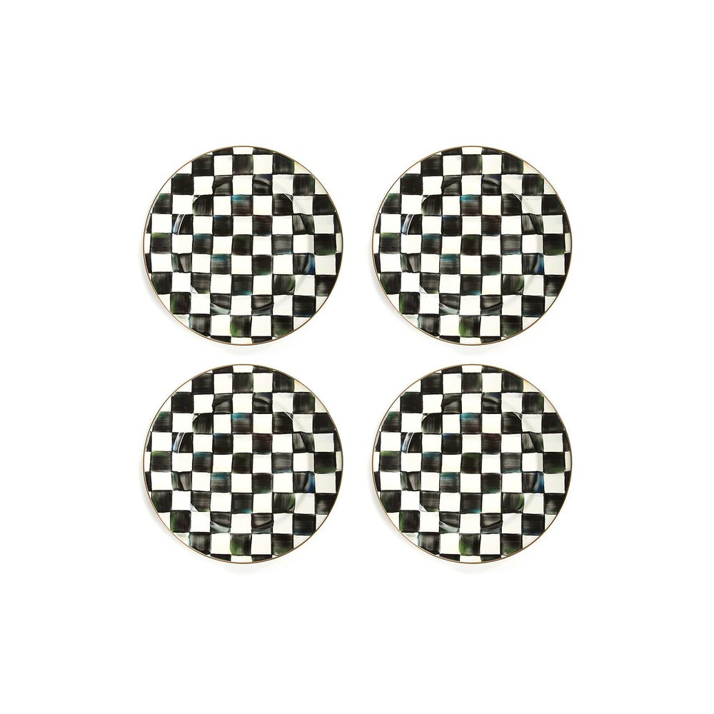 Check Dinnerware, Set of 4 - Courtly Check, Chargers, Set of 4 mackenzie-childs Panama imagen 1