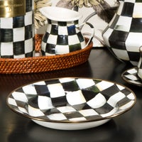 Courtly Check Enamel Rimmed Dish